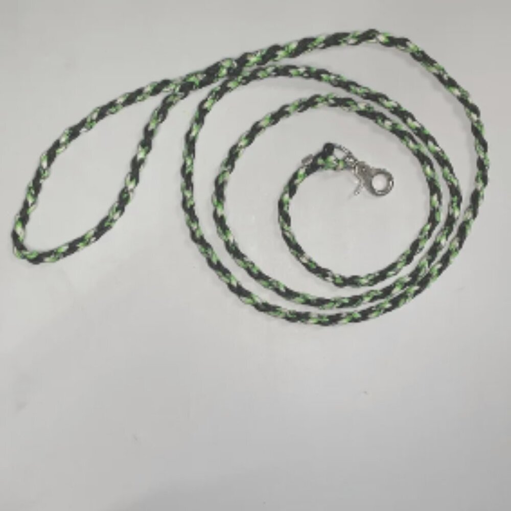 PARACORD: DOG LEASH NEON OREO & BLACK
